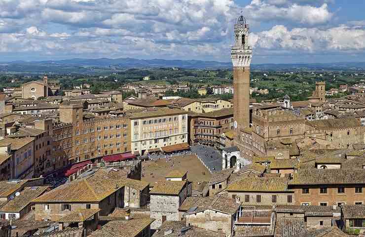 Siena piazza del Campo Toscana 