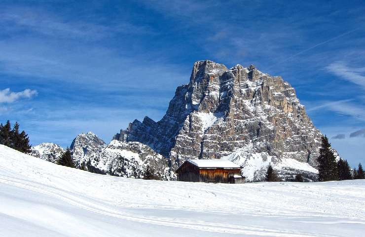 montagna neve