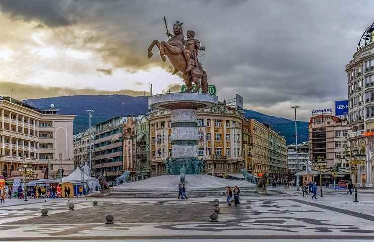 Skopje, piazza