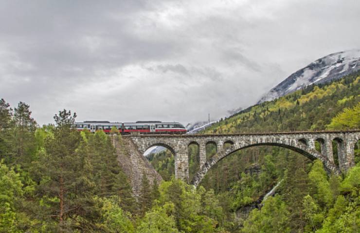 Ponte ferroviario in Norvegia