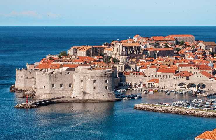La città di Dubrovnik in Croazia