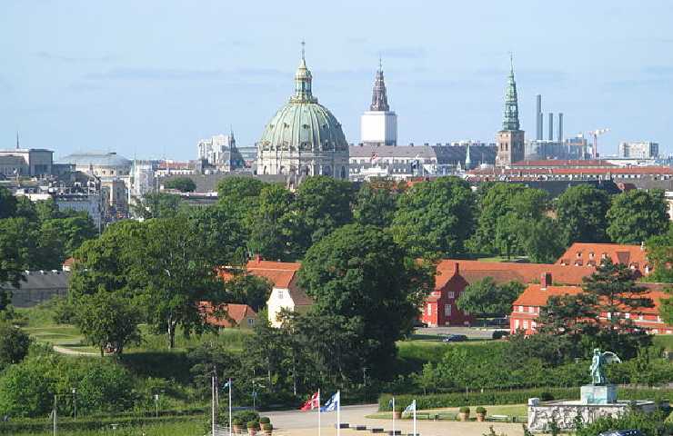 vista su Kastellet e Marmorkirken