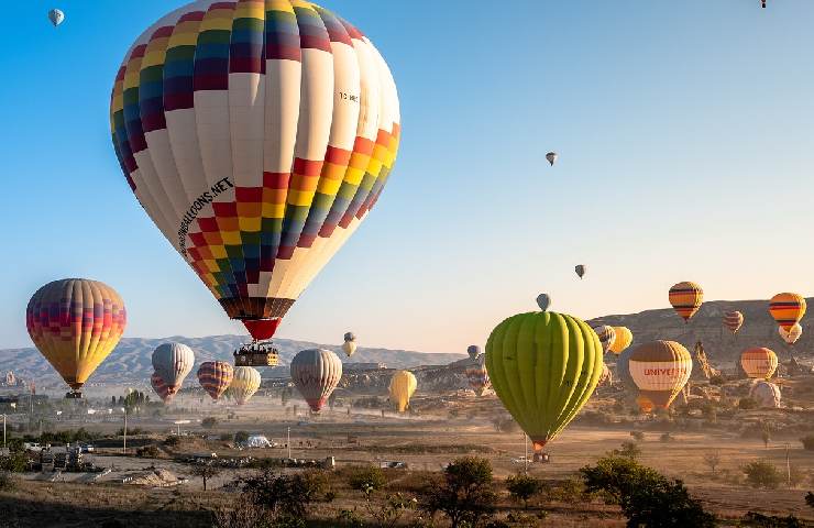 Mongolfiere in Cappadocia, Turchia