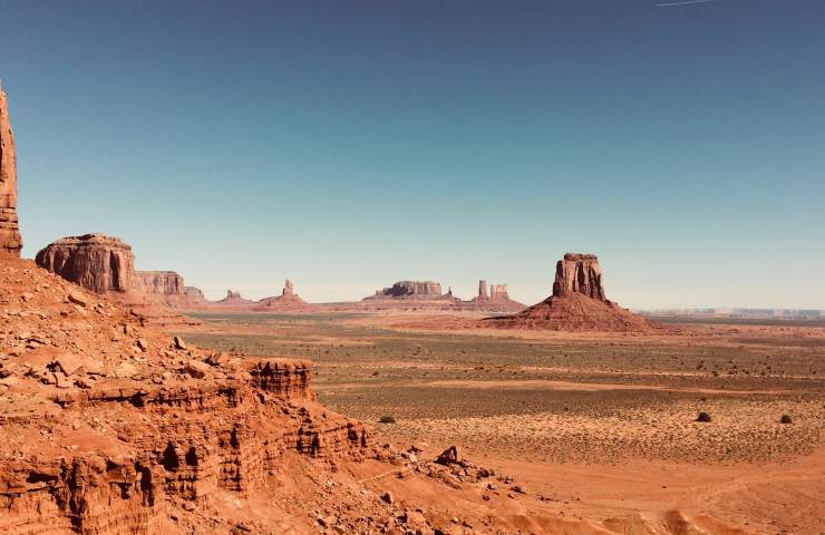 Panorama della Monument Valley negli Stati Uniti