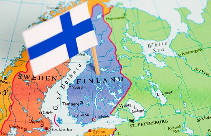 Finlandia su cartina geografica