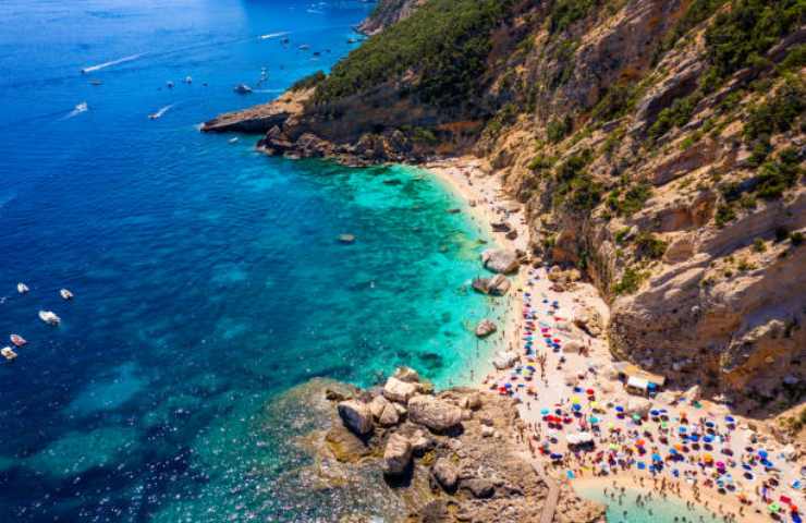 Spiaggia a Baunei in Sardegna