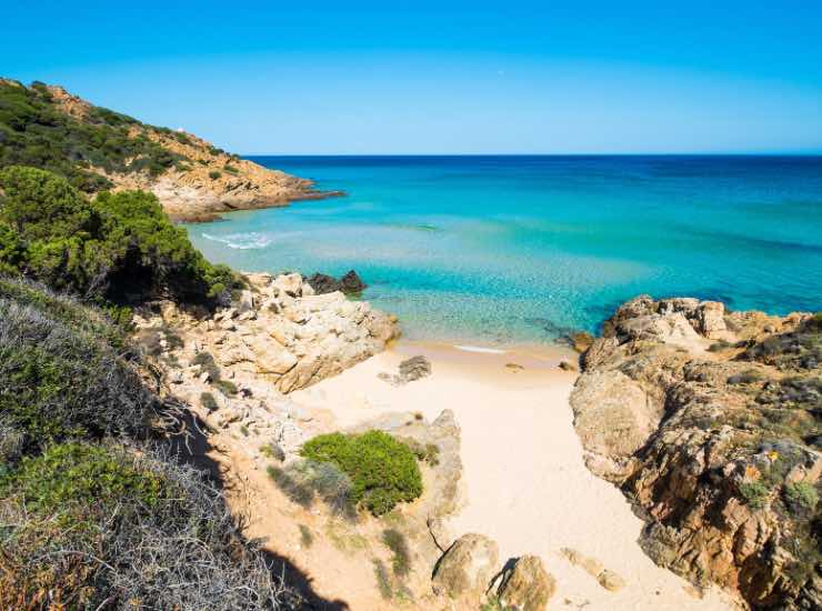 Una spiaggia incontaminata italiana dove vince la natura selvaggia