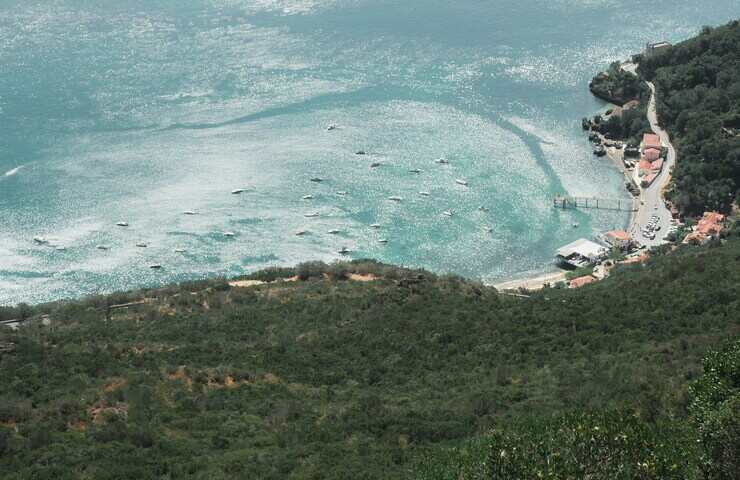 Parco Naturale, vegetazione verde in contrasto con mare blu