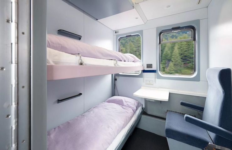 Gli scompartimenti dell'European Sleeper