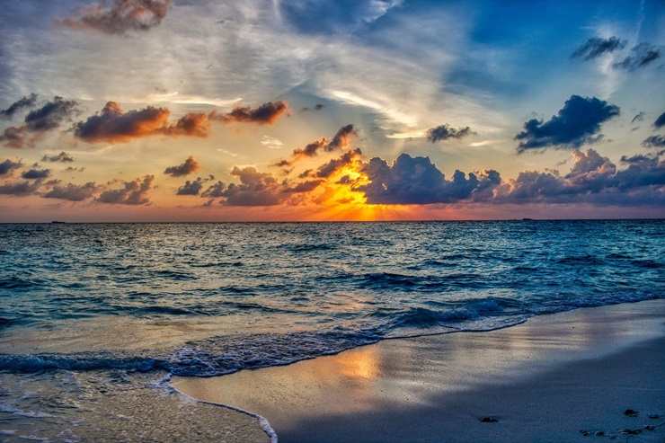 Spiaggia delle Maldive