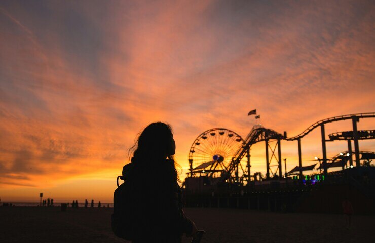 tramonto a santa monica