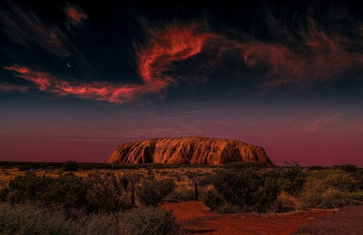 tramonto uluru