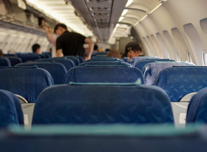 L'interno di un aereo