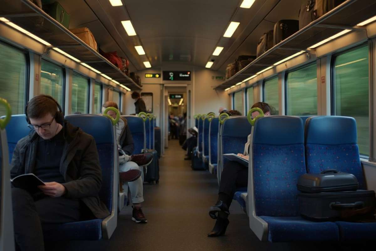 Irlanda, fine della musica ad alto volume in treno: multe da 100 euro in arrivo