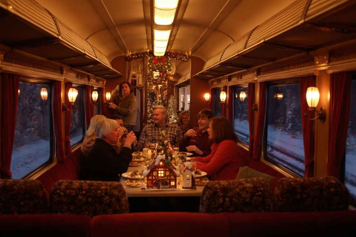 Il treno incantato: un viaggio tra luci, neve e magia del Natale